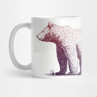 Beary Beautiful Graphic Grizzly Mug